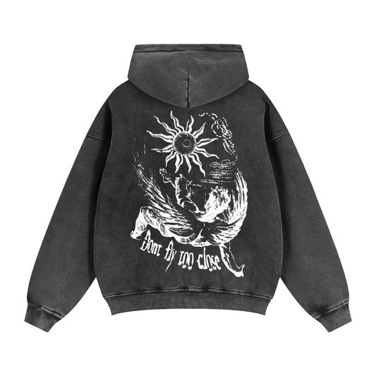Zip-Through Boxy Fleece Hoodie
